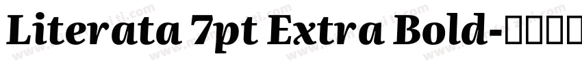 Literata 7pt Extra Bold字体转换